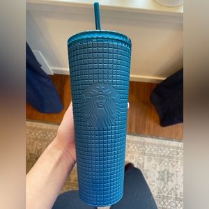 NWT 2023 Starbucks blue matte cold cup Tumblr